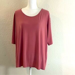 Love Scarlett Lattice Sleeve Top 2X Plus